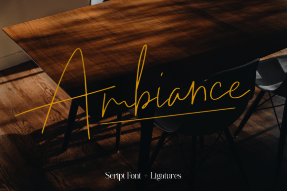Ambiance: A Signature Script Font for Thoughtful Editorial Design