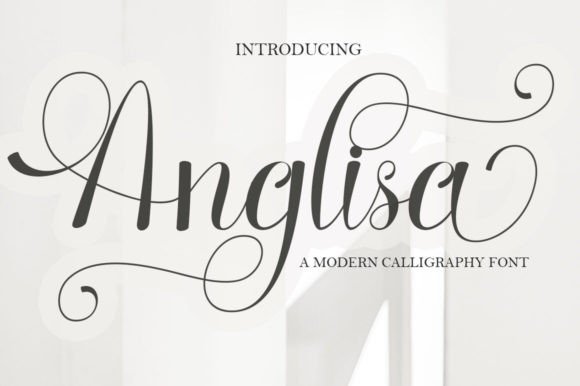 Anglisa: A Romantic Script Font for Small Business Branding