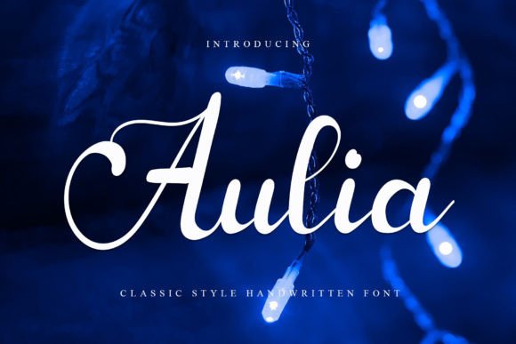 Aulia Font: Elegant Script for Small Business Branding