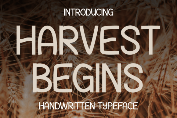 Harvest Begins Font: Warm, Nostalgic Script for Handmade Labels & Printables