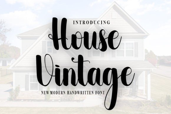 House Vintage: A Handwritten Font That Builds Trust