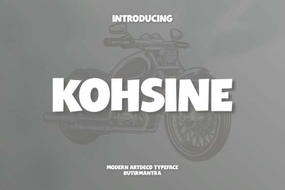 Kohsine: A Playful, All-Caps Display Font for Handmade Charm