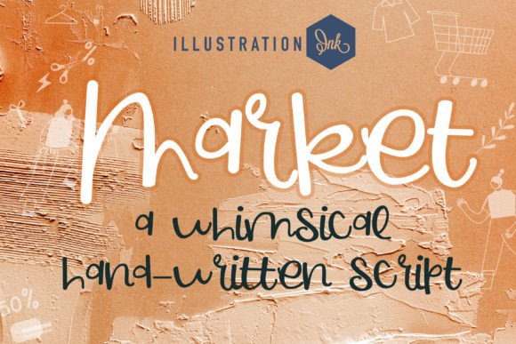 Market Font: Whimsical Sans Serif for Handmade Labels & Printables