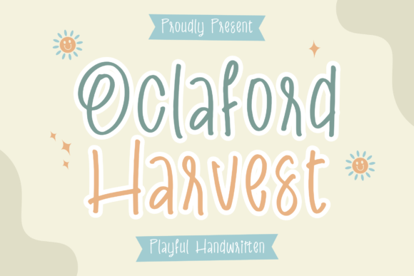 Oclaford Harvest: A Playful Handwritten Typeface for Thoughtful Design
