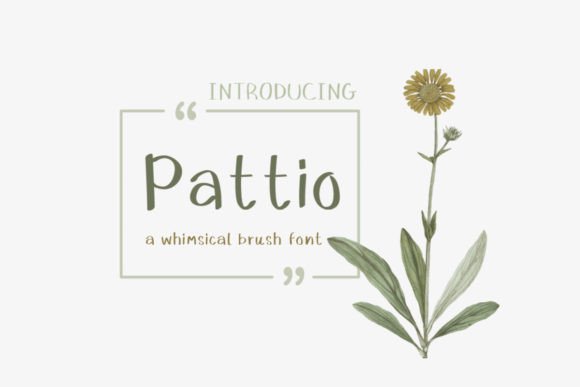 Pattio: A Whimsical Script Typeface for Joyful Editorial Moments