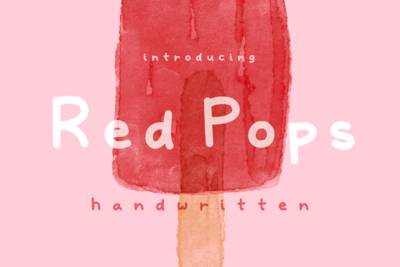 Red Pops: A Handwritten Display Font for Digital Brand Clarity