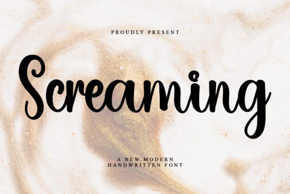 Screaming Font: Elegant Handwritten Style for Your Brand