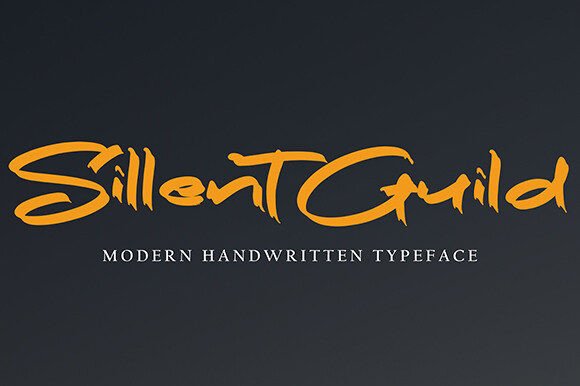 Sillent Guild: A Bold Handwritten Font for Standout Digital Branding