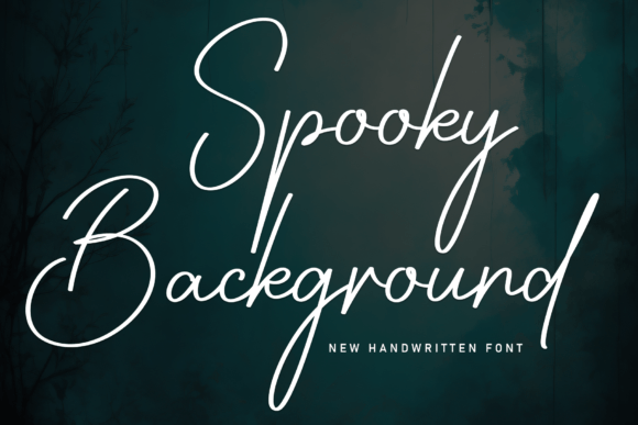 Spooky Background: A Handwritten Script Font for Digital Branding