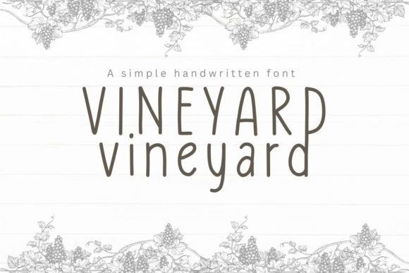 Vineyard: A Thoughtful Handwritten Font for Editorial Design